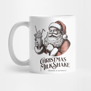 Christmas Print Design of Santa Claus drinking milkshake Mug